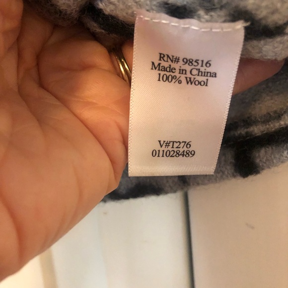 Coldwater Creek Wool Vest Gray SZ M (10-12) R1 - Picture 5 of 5